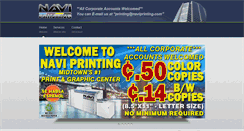 Desktop Screenshot of naviprinting.com