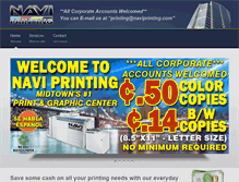 Tablet Screenshot of naviprinting.com